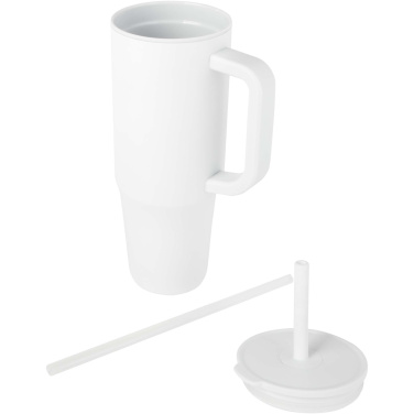 Logotrade corporate gift picture of: Brady 900 ml RCS certified insulated tumbler with silicone straw